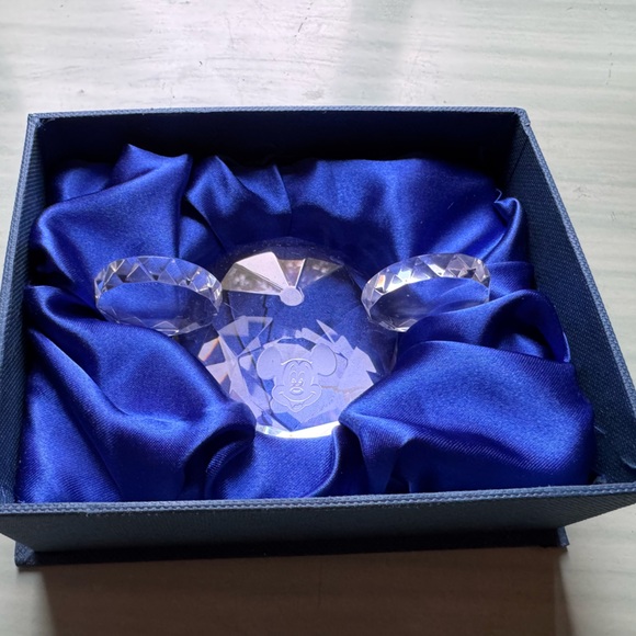 Crystal Mickey Mouse Paperweight - Picture 3 of 3